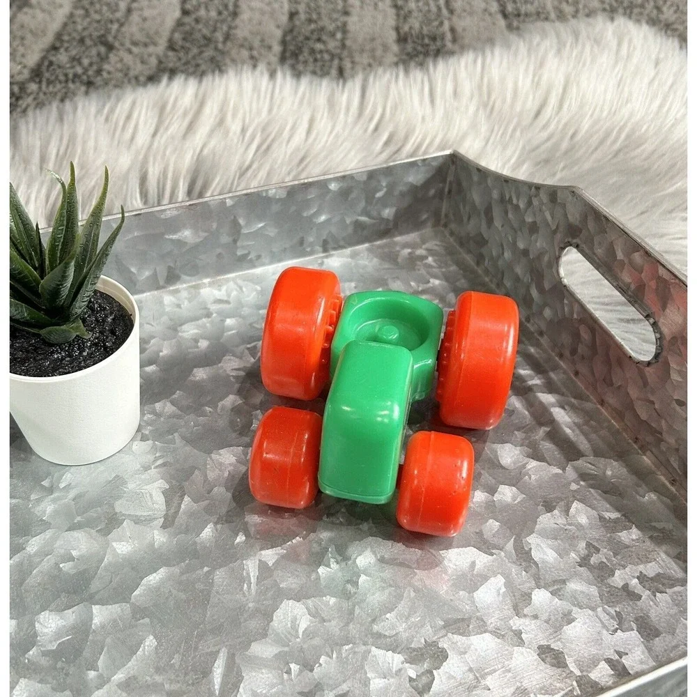 Vintage 80s 90s Little Tikes Toddle‎ Tots Green Tractor Vehicle